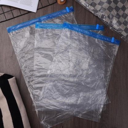 9pcs Roll up Vacuum Compression Bags Space Saver Storage Bags for Travel Clothing Packing with Small, Medium, Large Sizes