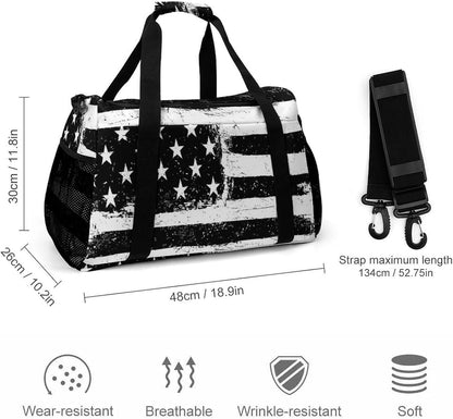 Women Lightweight Travel Duffel Bag Foldable Weekender Overnight Carry On Tote Bag for Gym Yoga