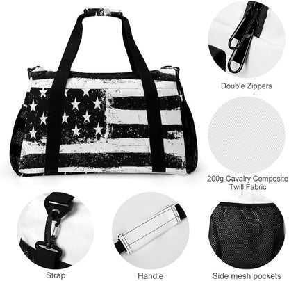 Women Lightweight Travel Duffel Bag Foldable Weekender Overnight Carry On Tote Bag for Gym Yoga