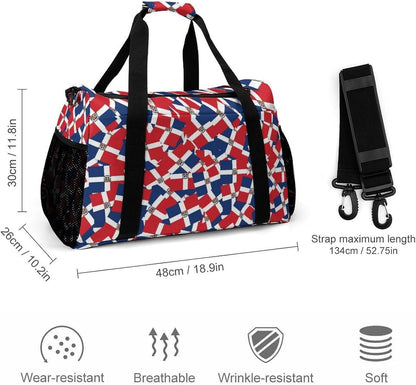 Women Lightweight Travel Duffel Bag Foldable Weekender Overnight Carry On Tote Bag for Gym Yoga