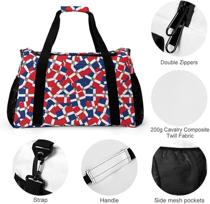 Women Lightweight Travel Duffel Bag Foldable Weekender Overnight Carry On Tote Bag for Gym Yoga