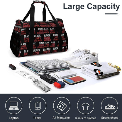 Women Lightweight Travel Duffel Bag Foldable Weekender Overnight Carry On Tote Bag for Gym Yoga