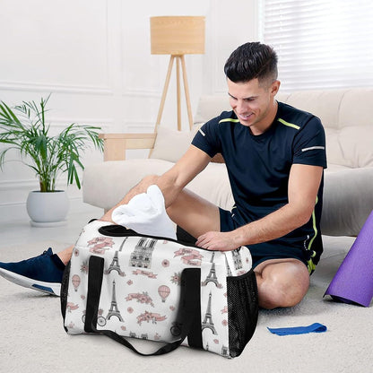 Women Lightweight Travel Duffel Bag Foldable Weekender Overnight Carry On Tote Bag for Gym Yoga