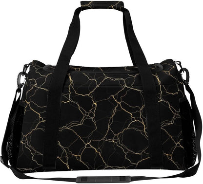 Women Lightweight Travel Duffel Bag Foldable Weekender Overnight Carry On Tote Bag for Gym Yoga