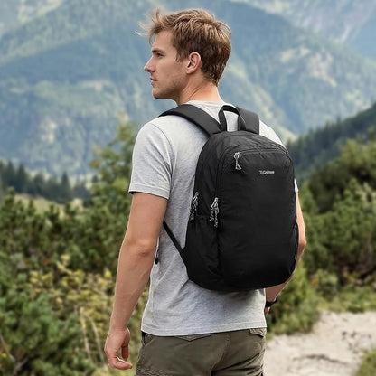 15L Hiking Backpack Lightweight Small Travel Backpack Casual Daypack for Women Men Outdoor Campus, Gray