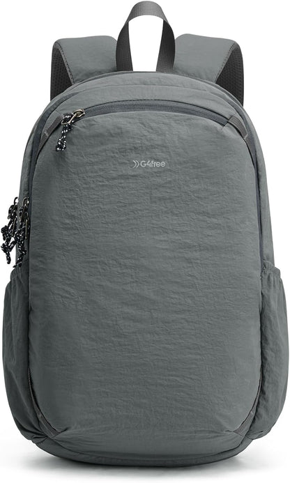 15L Hiking Backpack Lightweight Small Travel Backpack Casual Daypack for Women Men Outdoor Campus, Gray