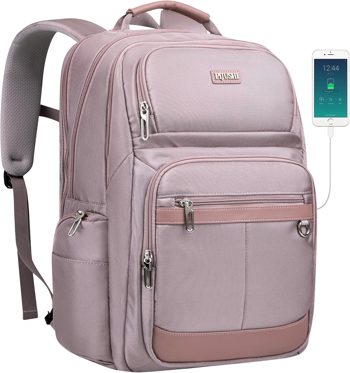 Anti-Theft Travel Backpack for Women TSA Friendly Flight Approved | Laptop Backpack With Hidden Tracker Pocket,180° Flat Open, USB Port, Fits 16" Laptop for Businiess, Daily