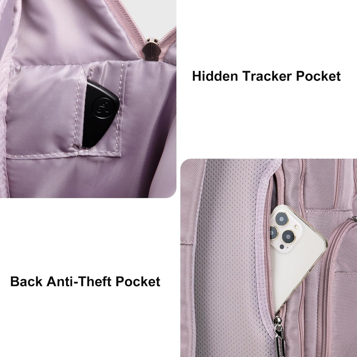 Anti-Theft Travel Backpack for Women TSA Friendly Flight Approved | Laptop Backpack With Hidden Tracker Pocket,180° Flat Open, USB Port, Fits 16" Laptop for Businiess, Daily
