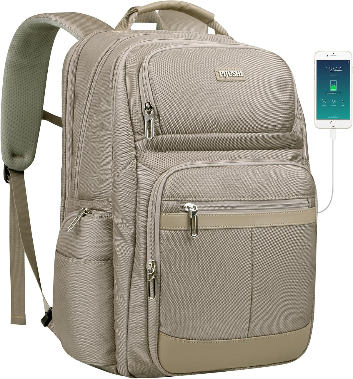 Anti-Theft Travel Backpack for Women TSA Friendly Flight Approved | Laptop Backpack With Hidden Tracker Pocket,180° Flat Open, USB Port, Fits 16" Laptop for Businiess, Daily
