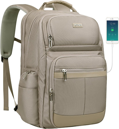 Anti-Theft Travel Backpack for Women TSA Friendly Flight Approved | Laptop Backpack With Hidden Tracker Pocket,180° Flat Open, USB Port, Fits 16" Laptop for Businiess, Daily