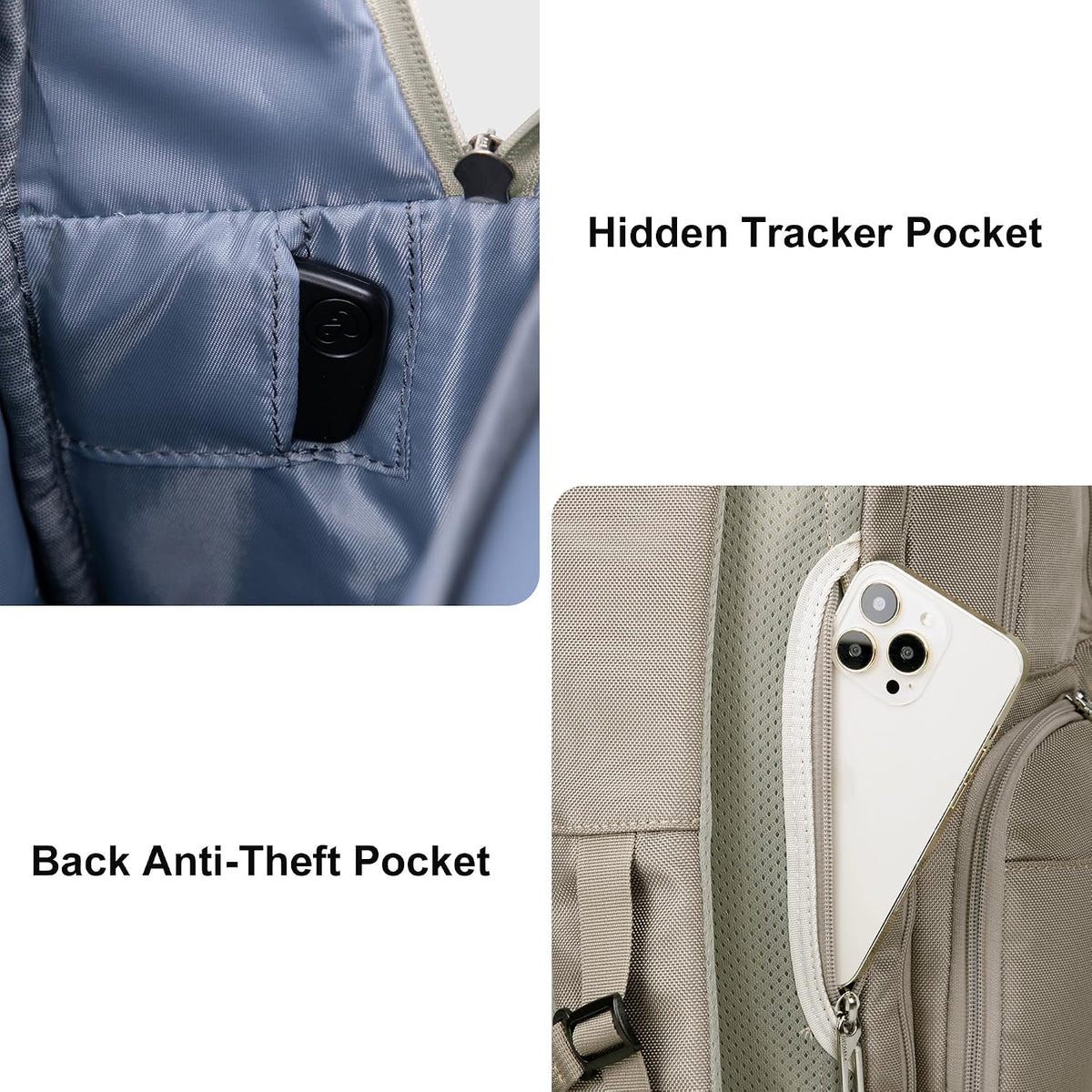 Anti-Theft Travel Backpack for Women TSA Friendly Flight Approved | Laptop Backpack With Hidden Tracker Pocket,180° Flat Open, USB Port, Fits 16" Laptop for Businiess, Daily