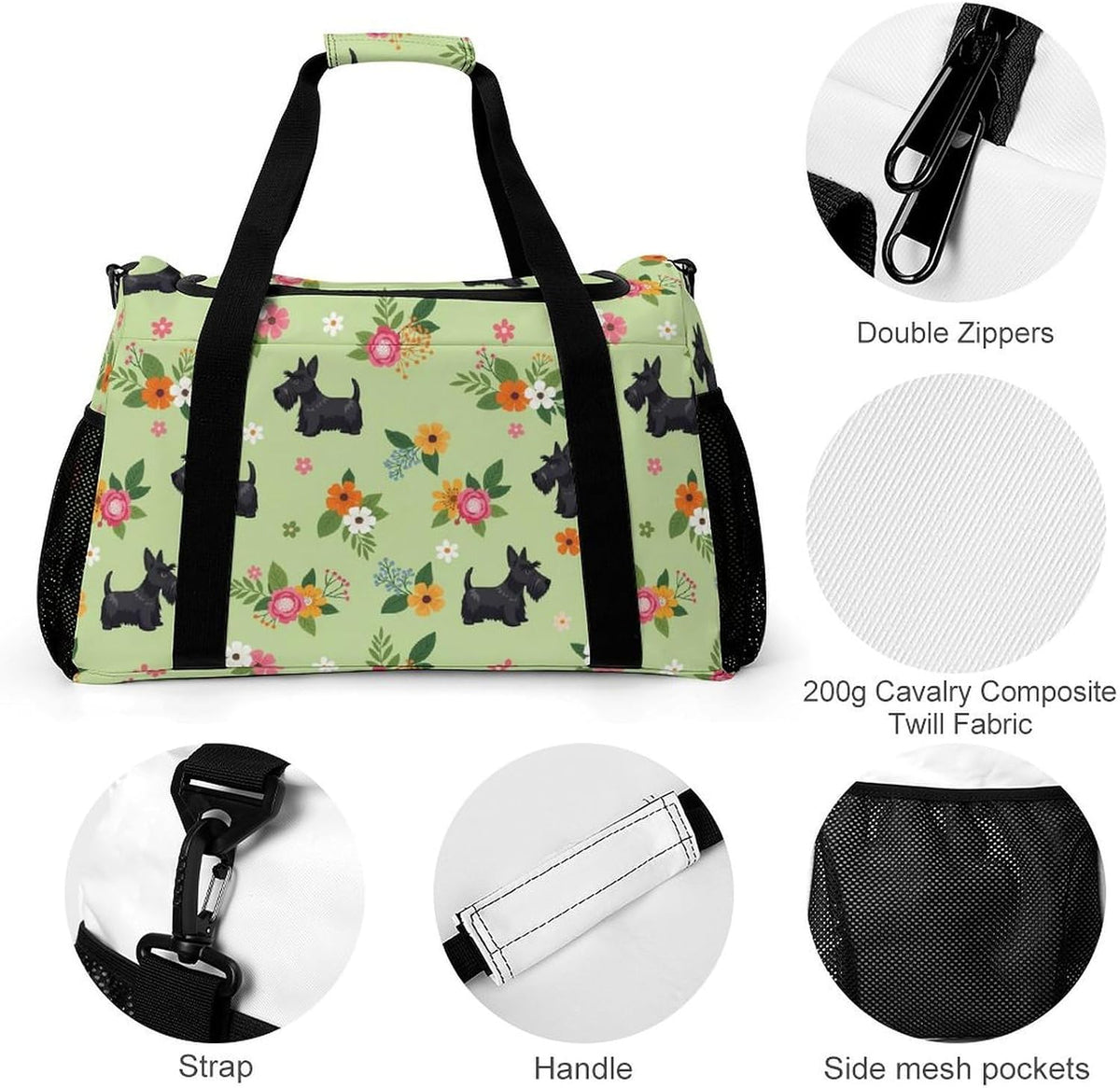 Travel and Gym Bag Duffel Easy Access Design Sports Weekender Overnight Carry On
