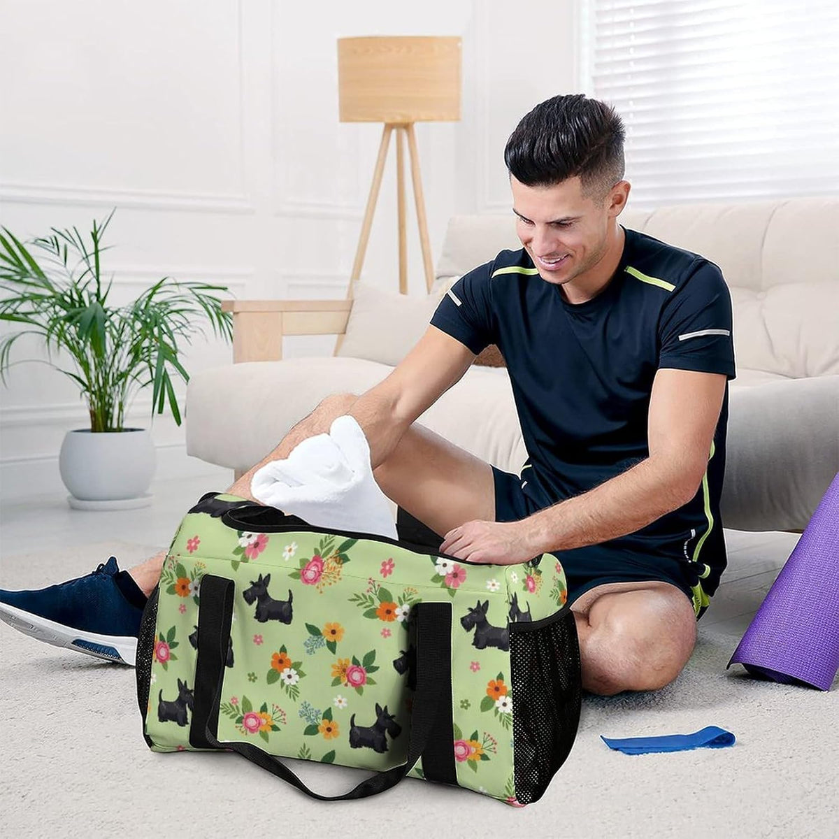 Travel and Gym Bag Duffel Easy Access Design Sports Weekender Overnight Carry On