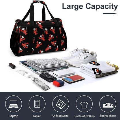 Travel and Gym Bag Duffel Easy Access Design Sports Weekender Overnight Carry On
