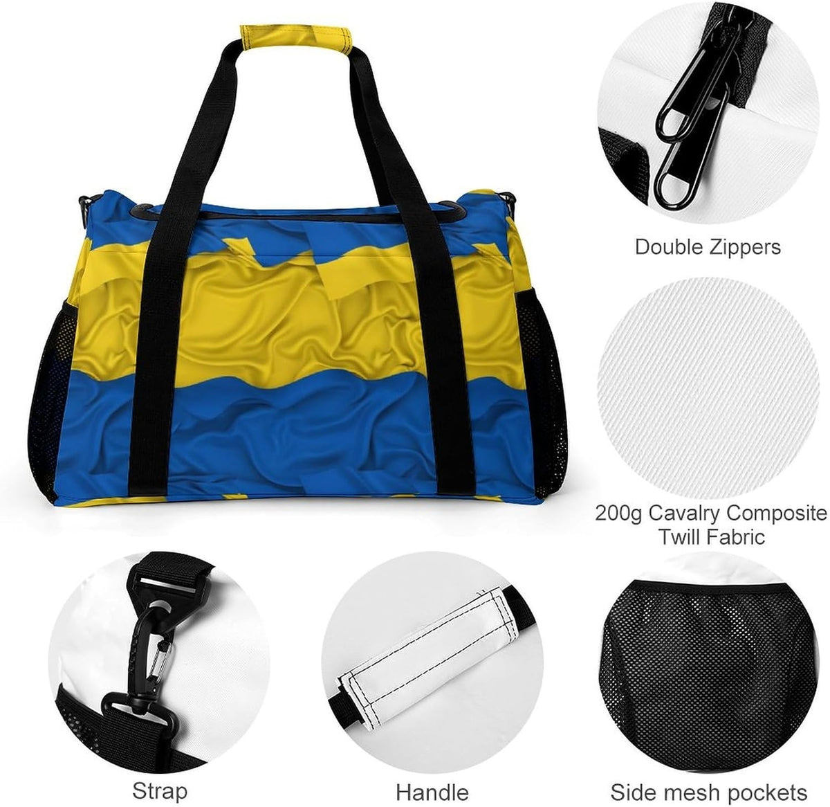 Travel and Gym Bag Duffel Easy Access Design Sports Weekender Overnight Carry On