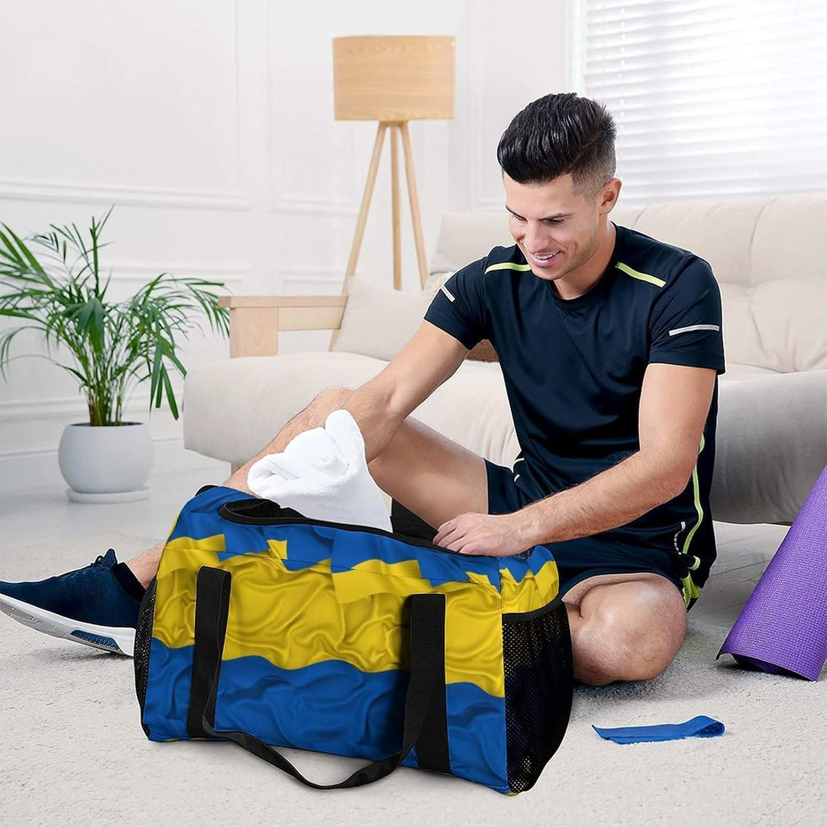 Travel and Gym Bag Duffel Easy Access Design Sports Weekender Overnight Carry On