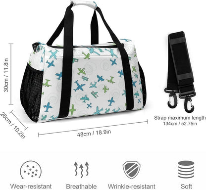 Travel and Gym Bag Duffel Easy Access Design Sports Weekender Overnight Carry On