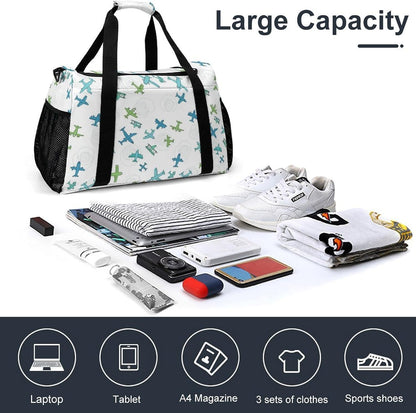 Travel and Gym Bag Duffel Easy Access Design Sports Weekender Overnight Carry On