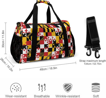 Travel and Gym Bag Duffel Easy Access Design Sports Weekender Overnight Carry On