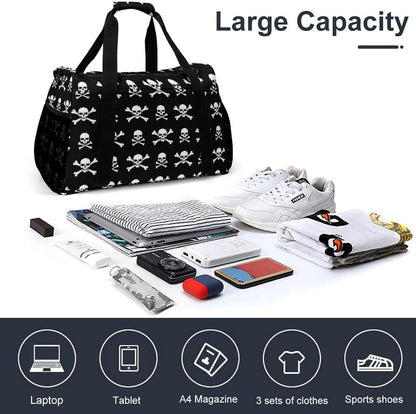 Travel and Gym Bag Duffel Easy Access Design Sports Weekender Overnight Carry On