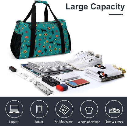 Travel and Gym Bag Duffel Easy Access Design Sports Weekender Overnight Carry On