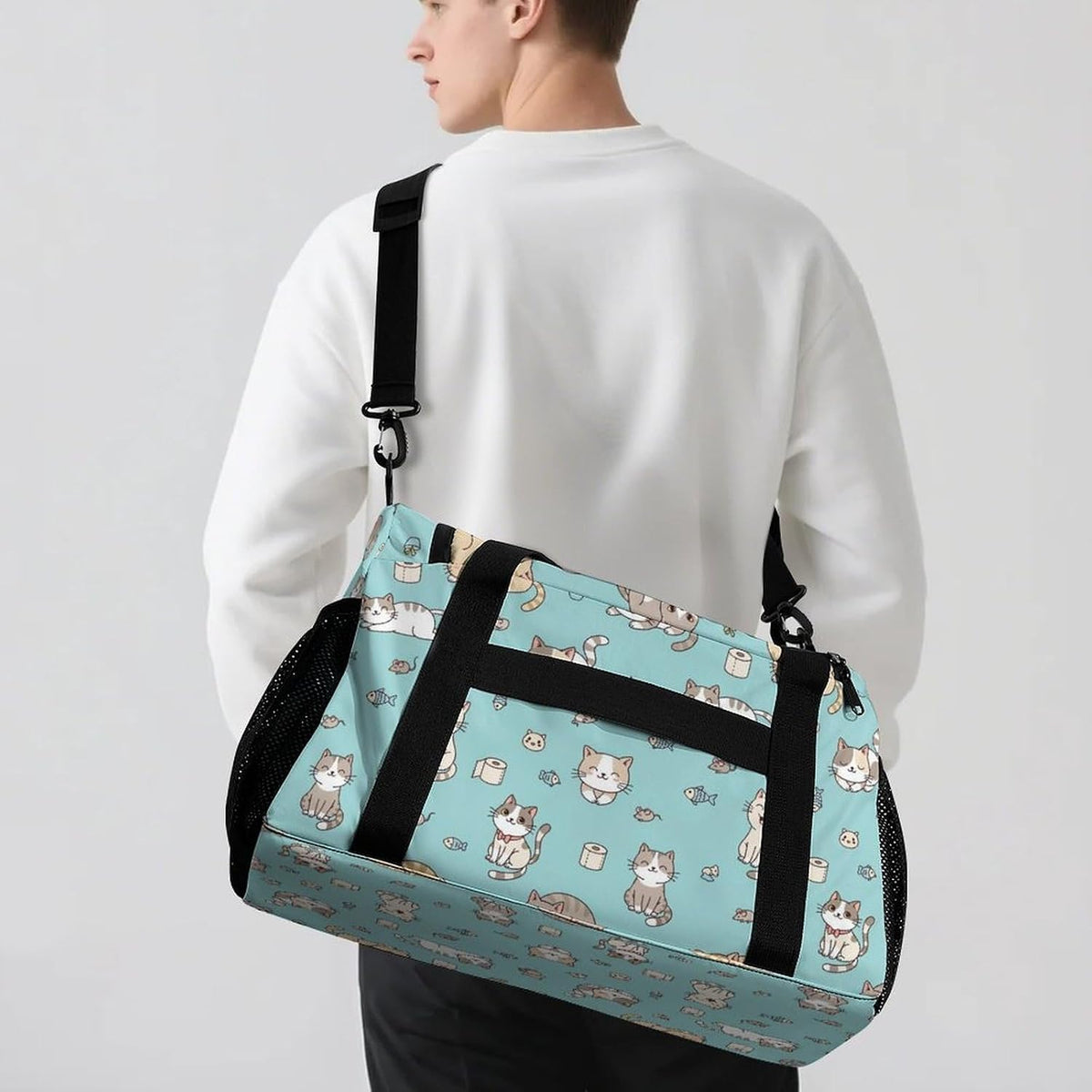 Travel and Gym Bag Duffel Easy Access Design Sports Weekender Overnight Carry On
