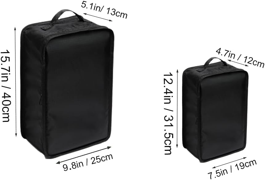 Travel Shoe Bags, Foldable Waterproof Shoe Puches Organizer-Double Layer (Multi-colored4)