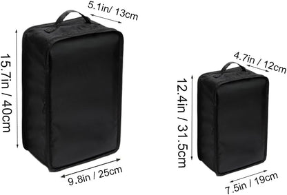 Travel Shoe Bags, Foldable Waterproof Shoe Puches Organizer-Double Layer (Multi-colored4)
