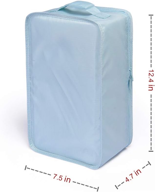 Travel Shoe Bags, Foldable Waterproof Shoe Puches Organizer-Double Layer (Multi-colored4)