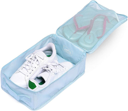 Travel Shoe Bags, Foldable Waterproof Shoe Puches Organizer-Double Layer (Multi-colored4)