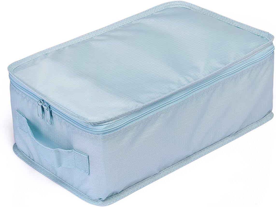 Travel Shoe Bags, Foldable Waterproof Shoe Puches Organizer-Double Layer (Multi-colored4)