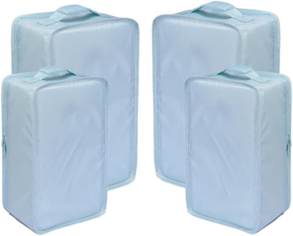 Travel Shoe Bags, Foldable Waterproof Shoe Puches Organizer-Double Layer (Multi-colored4)