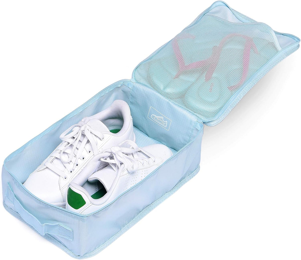 Travel Shoe Bags, Foldable Waterproof Shoe Puches Organizer-Double Layer (Multi-colored4)