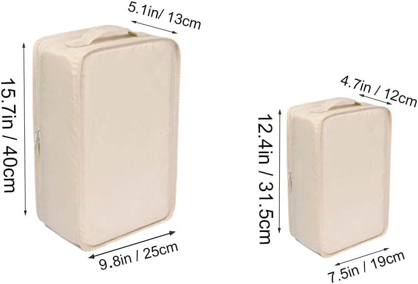 Travel Shoe Bags, Foldable Waterproof Shoe Puches Organizer-Double Layer (Multi-colored4)