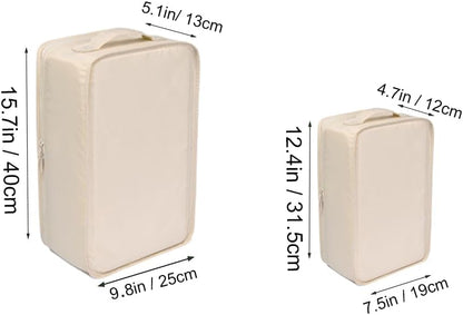 Travel Shoe Bags, Foldable Waterproof Shoe Puches Organizer-Double Layer (Multi-colored4)