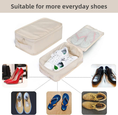 Travel Shoe Bags, Foldable Waterproof Shoe Puches Organizer-Double Layer (Multi-colored4)