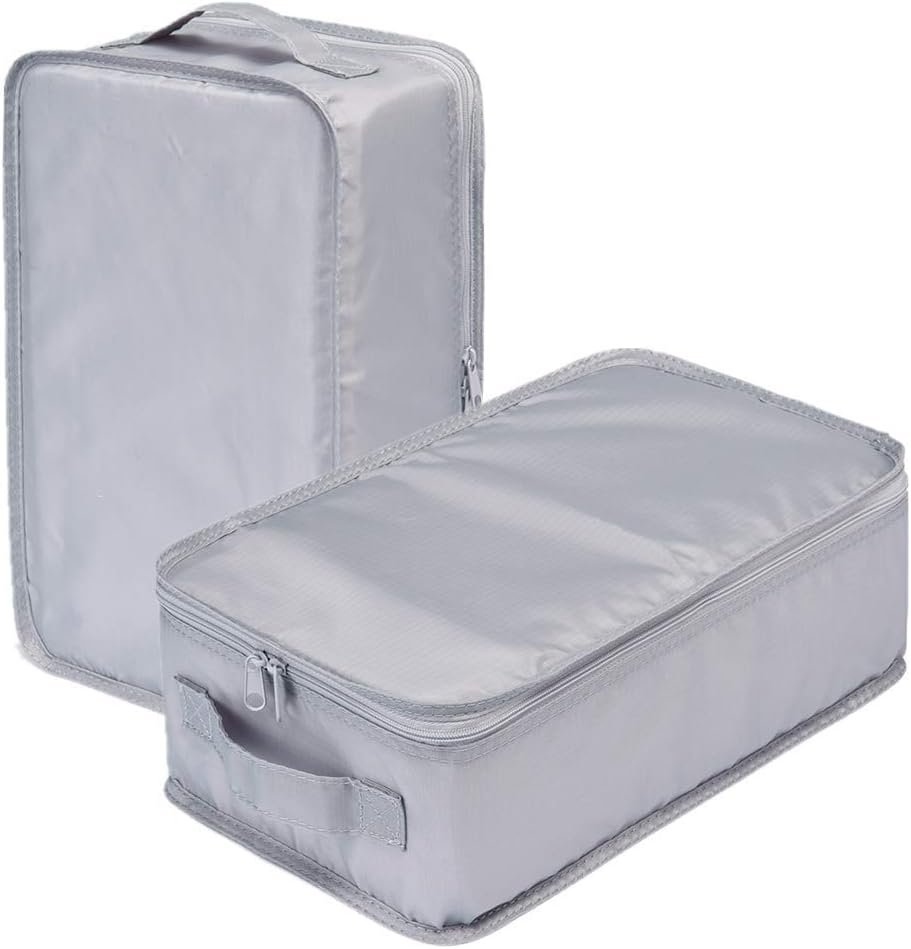 Travel Shoe Bags, Foldable Waterproof Shoe Puches Organizer-Double Layer (Multi-colored4)