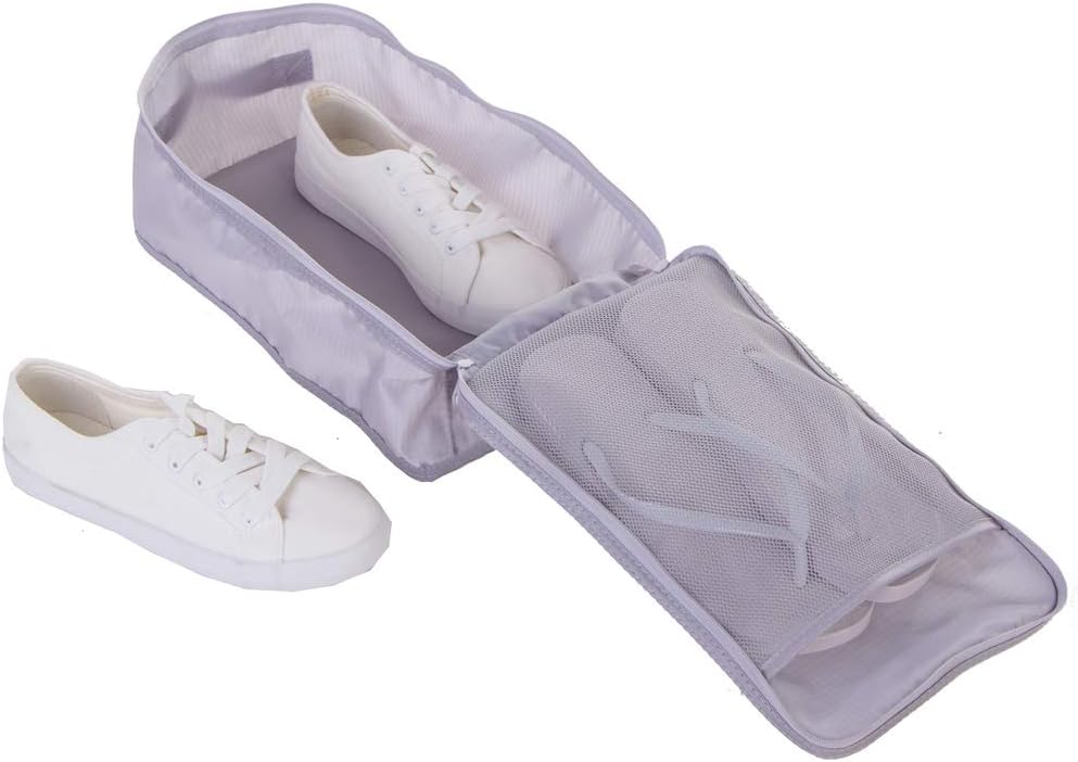 Travel Shoe Bags, Foldable Waterproof Shoe Puches Organizer-Double Layer (Multi-colored4)