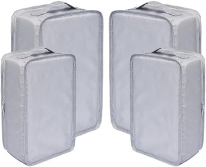 Travel Shoe Bags, Foldable Waterproof Shoe Puches Organizer-Double Layer (Multi-colored4)