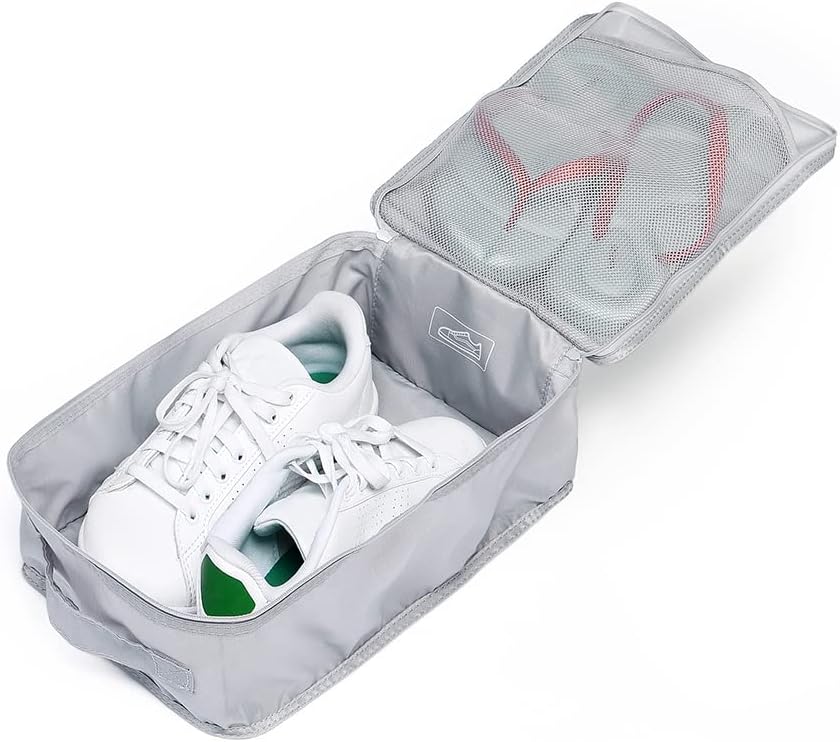 Travel Shoe Bags, Foldable Waterproof Shoe Puches Organizer-Double Layer (Multi-colored4)