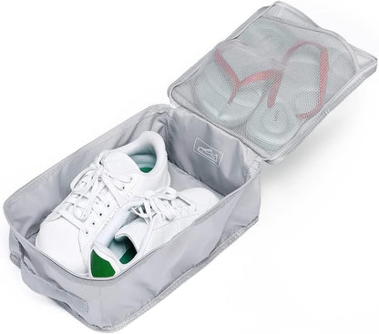 Travel Shoe Bags, Foldable Waterproof Shoe Puches Organizer-Double Layer (Multi-colored4)