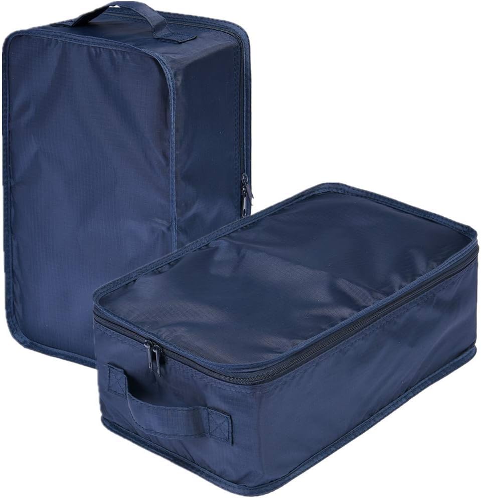 Travel Shoe Bags, Foldable Waterproof Shoe Puches Organizer-Double Layer (Multi-colored4)
