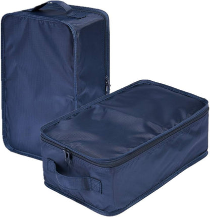 Travel Shoe Bags, Foldable Waterproof Shoe Puches Organizer-Double Layer (Multi-colored4)