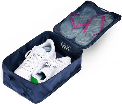 Travel Shoe Bags, Foldable Waterproof Shoe Puches Organizer-Double Layer (Multi-colored4)