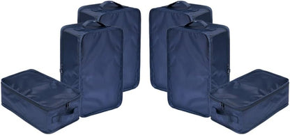 Travel Shoe Bags, Foldable Waterproof Shoe Puches Organizer-Double Layer (Multi-colored4)