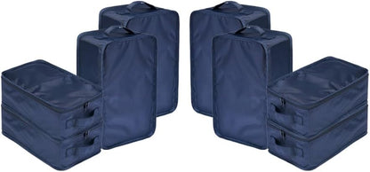 Travel Shoe Bags, Foldable Waterproof Shoe Puches Organizer-Double Layer (Multi-colored4)