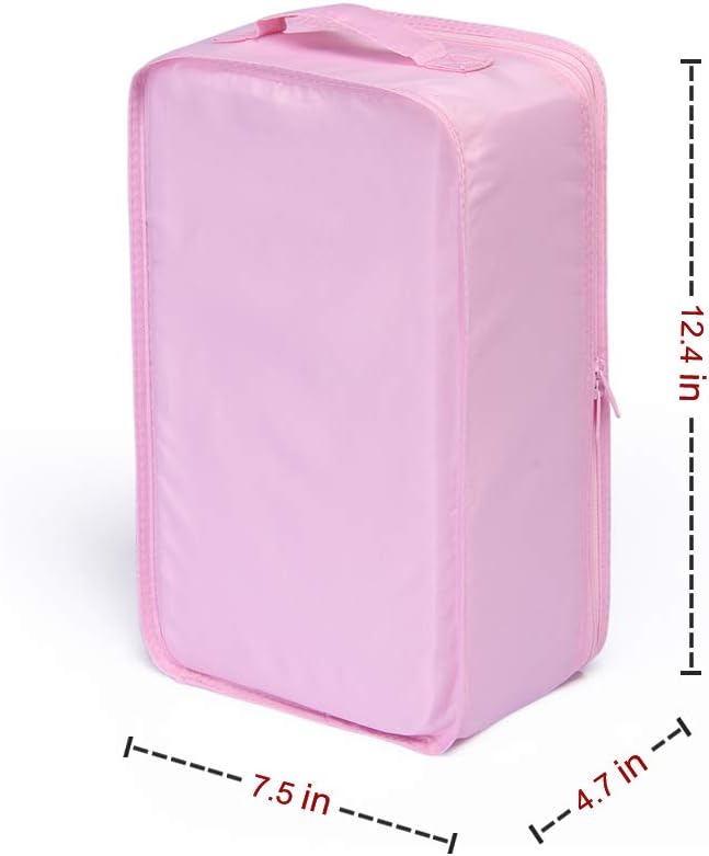 Travel Shoe Bags, Foldable Waterproof Shoe Puches Organizer-Double Layer (Multi-colored4)