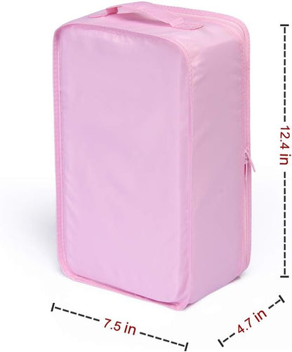 Travel Shoe Bags, Foldable Waterproof Shoe Puches Organizer-Double Layer (Multi-colored4)