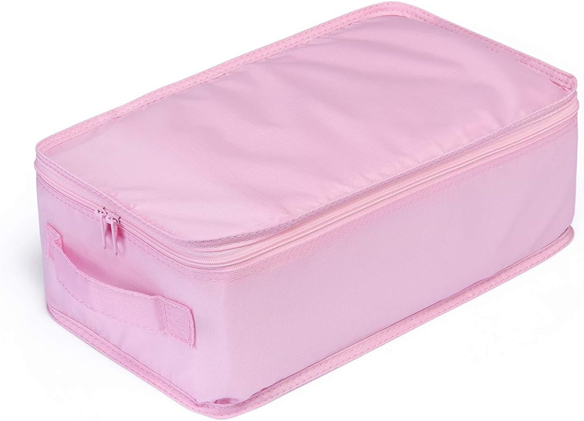Travel Shoe Bags, Foldable Waterproof Shoe Puches Organizer-Double Layer (Multi-colored4)