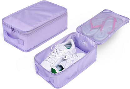 Travel Shoe Bags, Foldable Waterproof Shoe Puches Organizer-Double Layer (Multi-colored4)